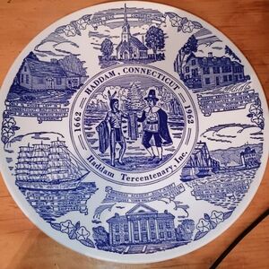 Haddam Connecticut Commemorative Plate